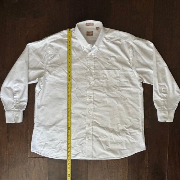 Gitman Bros. White Button Down Oxford Shirt 100% Cotton Mens Size 17.5 / 34 - Picture 5 of 10